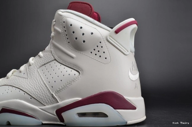 Kick Theory Maroon Jordan 6 Retro Air 384664-116 white 0806